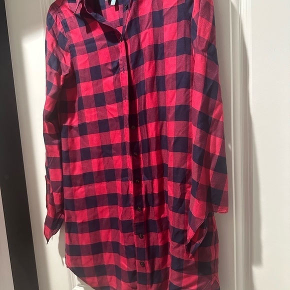 Draper James Buffalo Check Tie Sleeve Dress Size 0 Spring Casual Date Night‎ - Picture 5 of 13